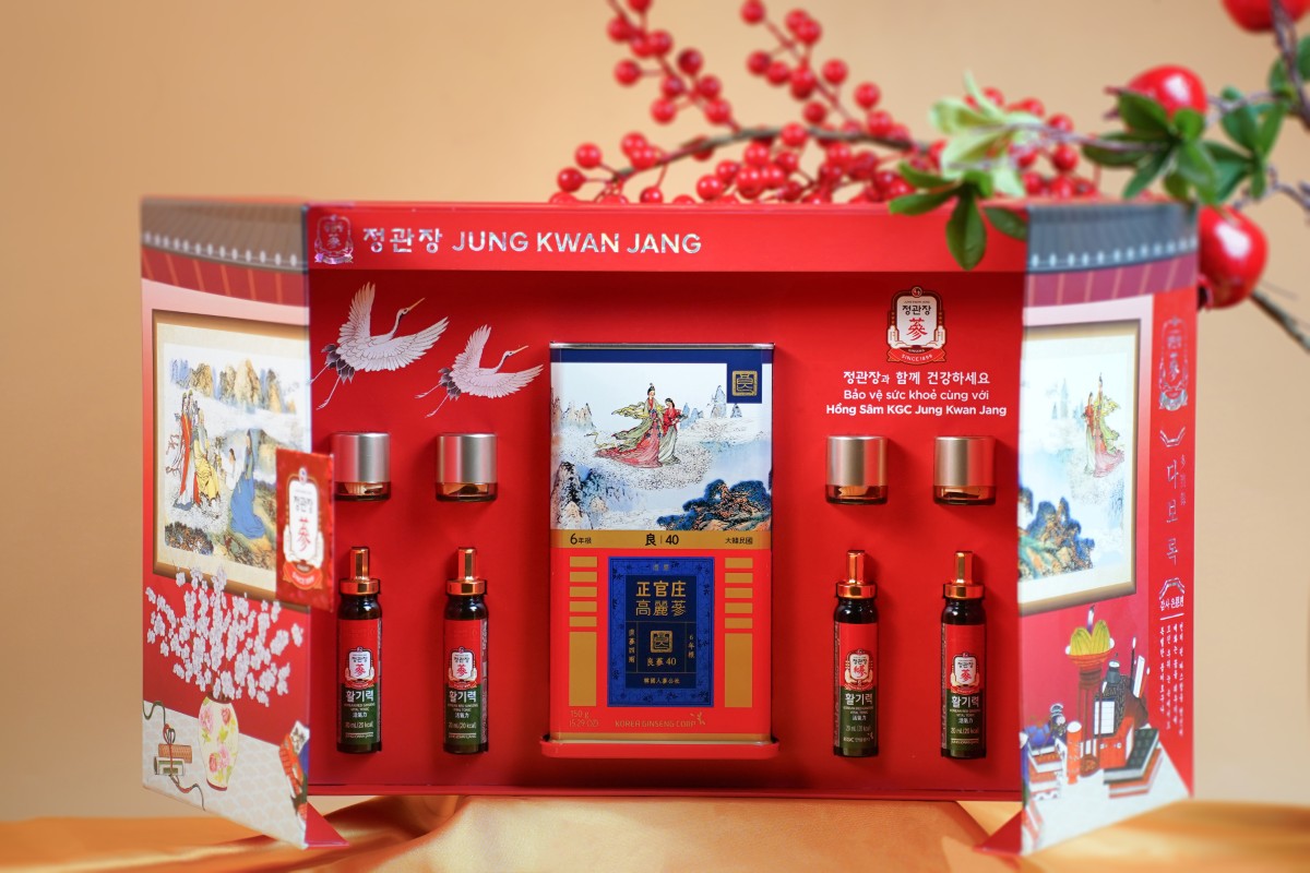 Hộp Quà Tết Xuân 2026 An Khang Vạn Thọ KGC Jung Kwan Jang chính hãng cao cấp