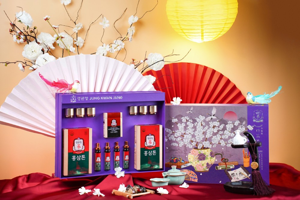 Set quà Tết Giao Long Vân Vũ KGC Jung Kwan Jang gồm Tonic Mild, Vital Tonic và cao hồng sâm