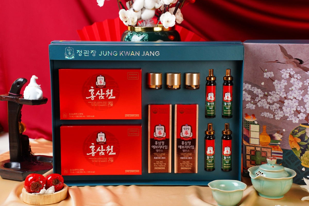 Quà Tết 2026 Thịnh Vượng Hạnh Phúc KGC Jung Kwan Jang sang trọng biếu tặng doanh nghiệp