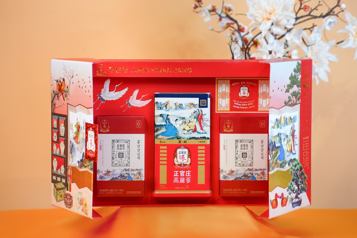 Quà Tết 2026 Thọ Phúc Khang Ninh KGC Jung Kwan Jang sang trọng dành tặng người lớn tuổi