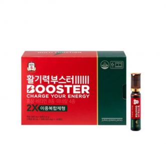 Nước hồng sâm KGC Jung Kwan Jang Vital Tonic Bosster 20ml x 14 ống + 14 viên Vitamin tổng hợp