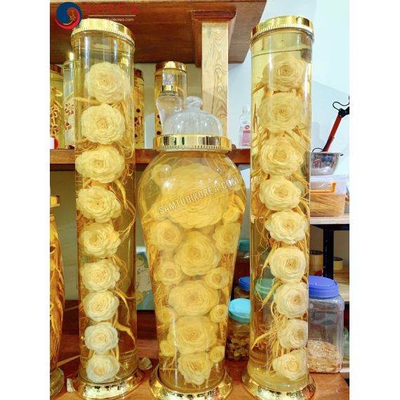 Bộ bình rượu hoa sâm 91 lít