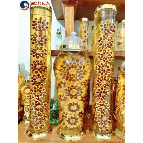 Bộ bình rượu hoa sâm 91 lít