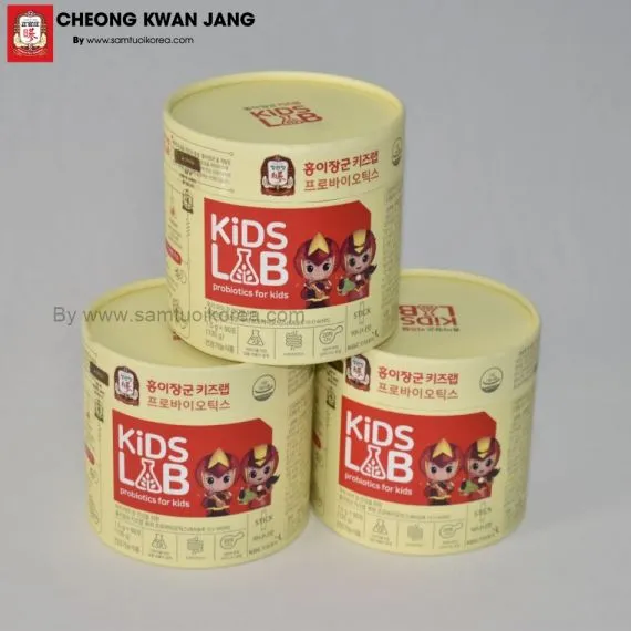 Men vi sinh cho trẻ Cheong Kwan Jang General Hong Yi's Kids Lab Probiotics 1,5g x 90 gói - 홍이장군 키즈랩 프로바이오틱스 90포
