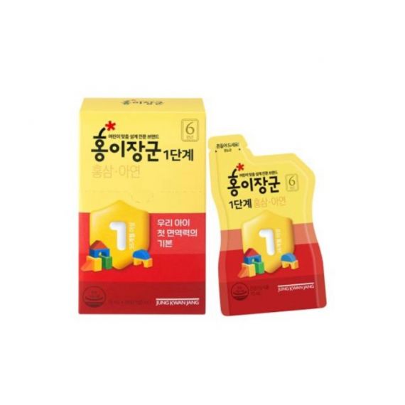 Nước Hồng Sâm Trẻ Em Jung Kwan Jang KGC Step 1 15ml x 30 Gói
