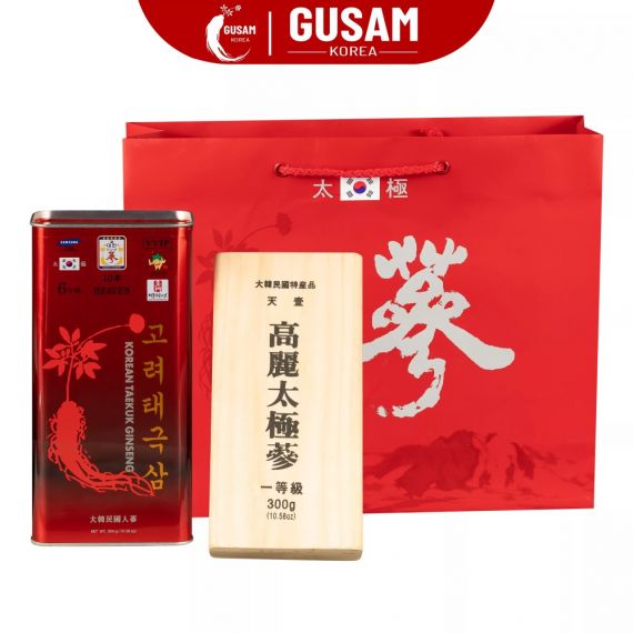 Thiên Sâm Chính Phủ Hàn Quốc Củ Khô VVIP 300g 10 củ