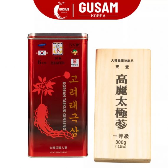 Thiên Sâm Chính Phủ Hàn Quốc Củ Khô VVIP 300g 10 củ
