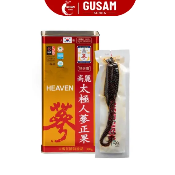 Thiên Sâm Chính Phủ Tẩm Mật Ong VVIP 300g 6 Củ