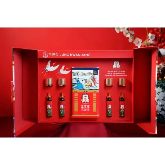 Hộp Quà Tết Sức Khỏe Xuân 2026 An Khang Vạn Thọ KGC Jung Kwan Jang (홍삼정) | Sâm tươi Korea