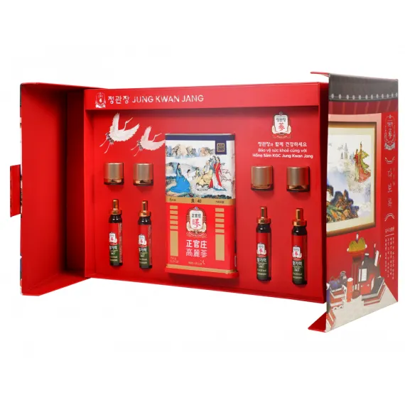 Hộp Quà Tết Sức Khỏe Xuân 2026 An Khang Vạn Thọ KGC Jung Kwan Jang (홍삼정) | Sâm tươi Korea