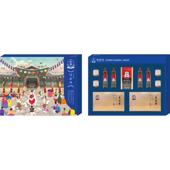 Hộp Quà Tết Sức Khỏe Xuân 2026 Phú Quý Như Ý KGC Jung Kwan Jang (홍삼정) | Sâm Tươi Korea