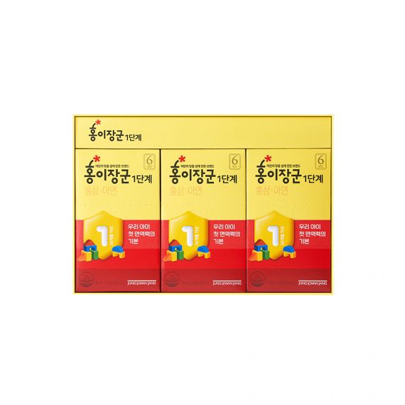 Nước hồng sâm trẻ em Cheong Kwan Jang số 1 15ml x 30 gói - 홍이장군 1단계 15ml*30포 (30일분)