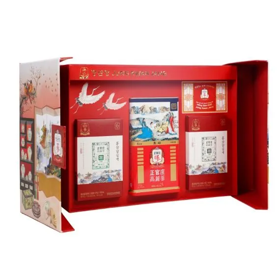 Hộp Quà Tết Sức Khỏe Xuân 2026 Thọ Phúc Khang Ninh KGC Jung Kwan Jang (홍삼정) | Sâm tươi Korea