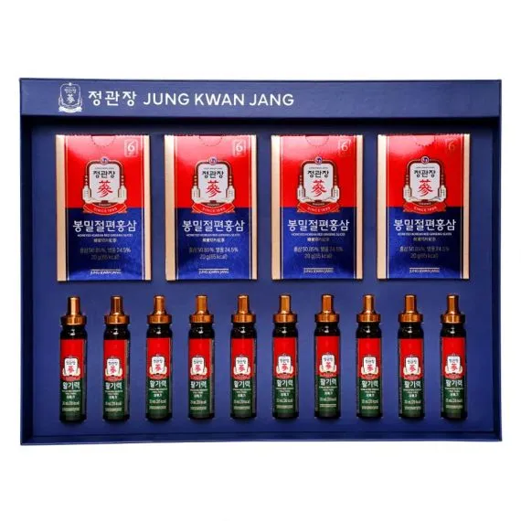 Hộp Quà Tết Sức Khỏe Xuân 2026 Xuân Phong Đắc Ý KGC Jung Kwan Jang (홍삼정) | Sâm tươi Korea