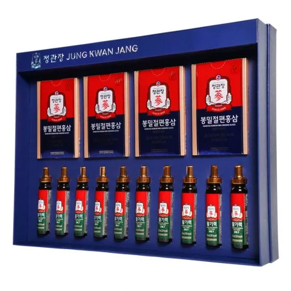 Hộp Quà Tết Sức Khỏe Xuân 2026 Xuân Phong Đắc Ý KGC Jung Kwan Jang (홍삼정) | Sâm tươi Korea