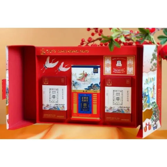 Hộp Quà Tết Sức Khỏe Xuân 2026 Thọ Phúc Khang Ninh KGC Jung Kwan Jang (홍삼정) | Sâm tươi Korea