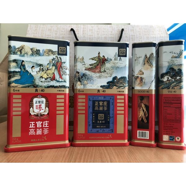 Hồng sâm củ khô KGC Jung Kwan Jang 150g số 20( hộp 7 củ)