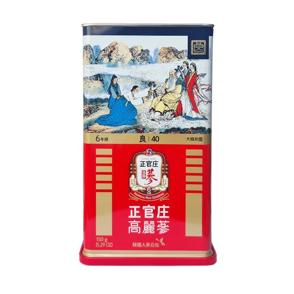 Hồng sâm củ khô KGC Jung Kwan Jang 150g số 40( hộp 12 củ