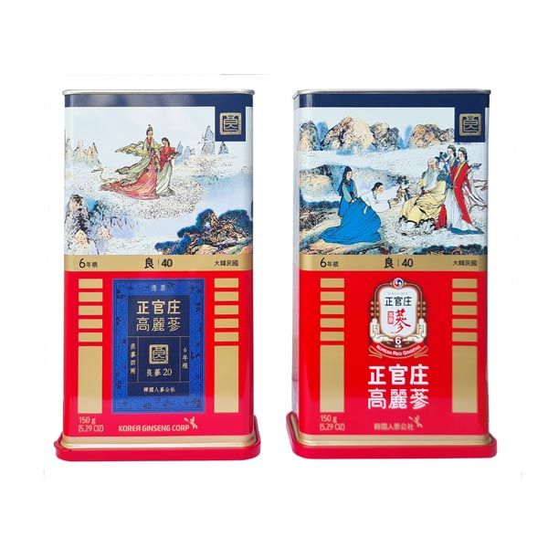 Hồng sâm củ khô KGC Jung Kwan Jang 150g số 40( hộp 12 củ
