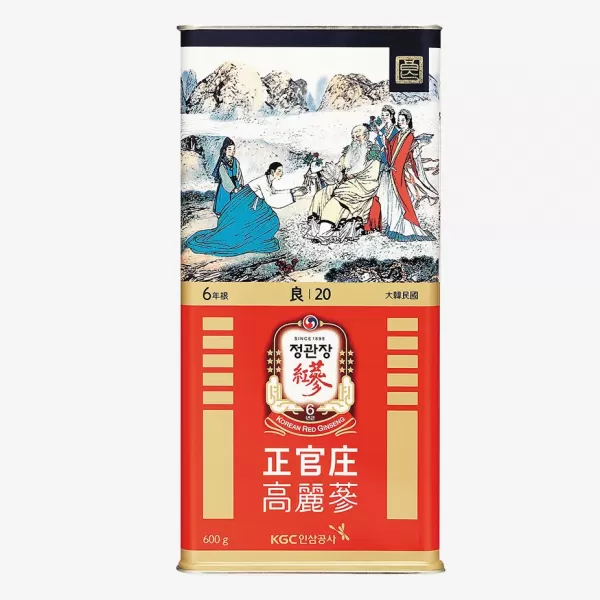 Hồng sâm củ khô KGC Jung Kwan Jang 600g số 20( Hộp 29 củ)