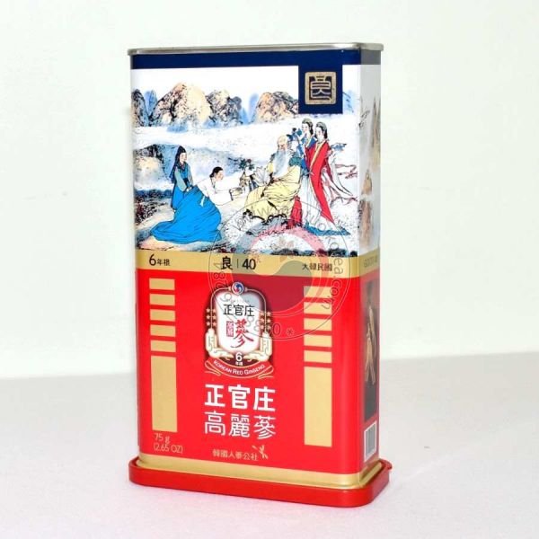 Hồng sâm củ khô KGC Jung Kwan Jang 75g số 40( Hộp 6 củ)