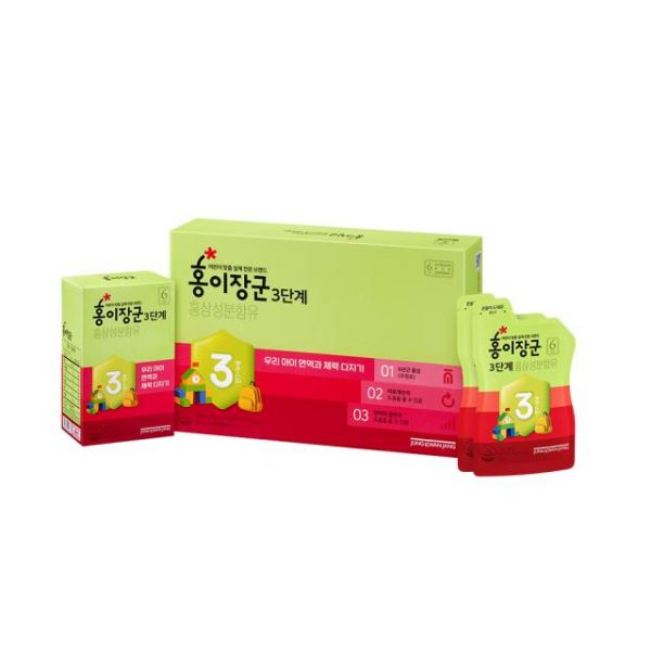 Nước hồng sâm trẻ em Cheong Kwan Jang số 3 20ml x 30 gói - 장군 3단계 20ml*30포 (30일분)