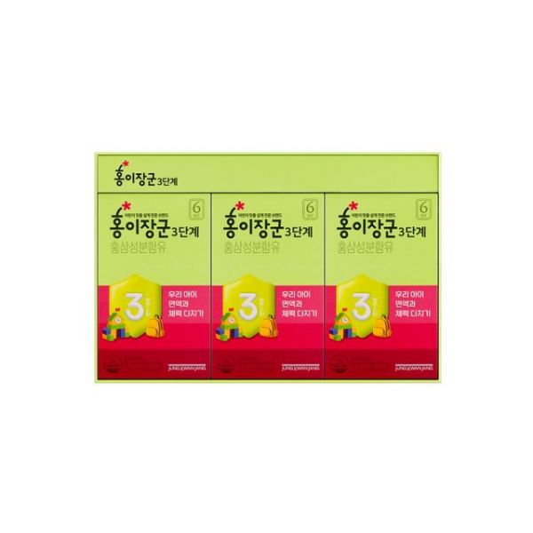 Nước hồng sâm trẻ em Cheong Kwan Jang số 3 20ml x 30 gói - 장군 3단계 20ml*30포 (30일분)